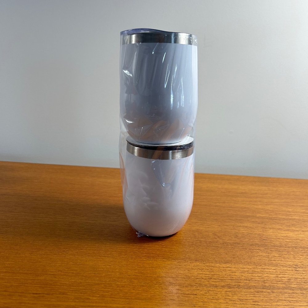 2 New Travel or "By the Pool" Beverage "Glasses"
